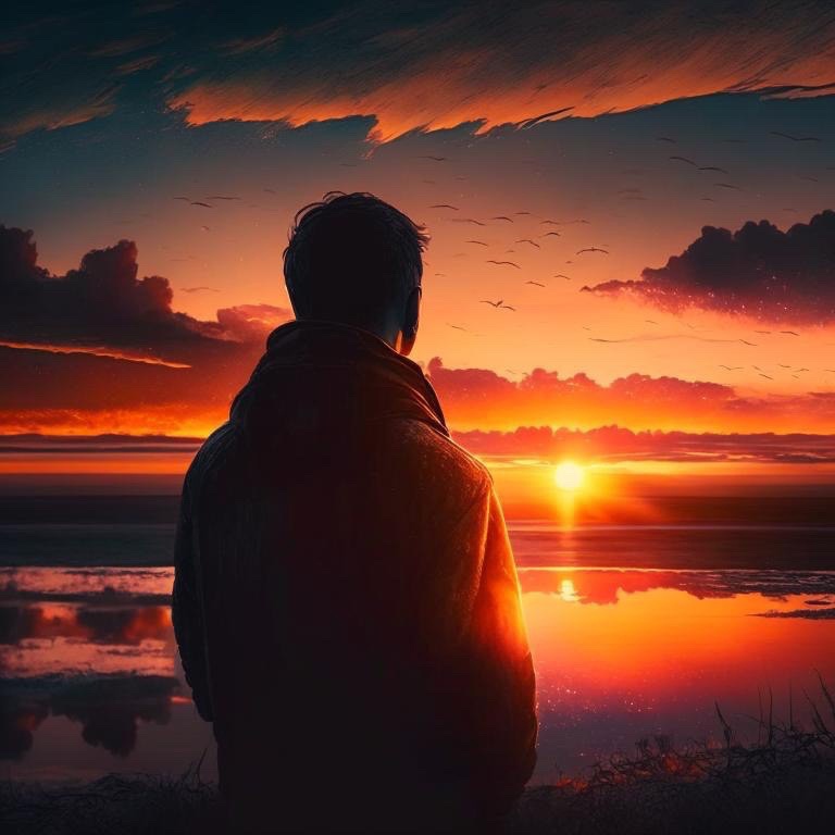  عکس پسر خوشگل تو غروب برای پروفایل