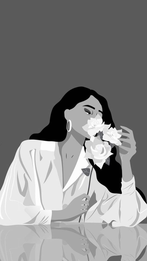 عکس مینیمال دخترانه سفید