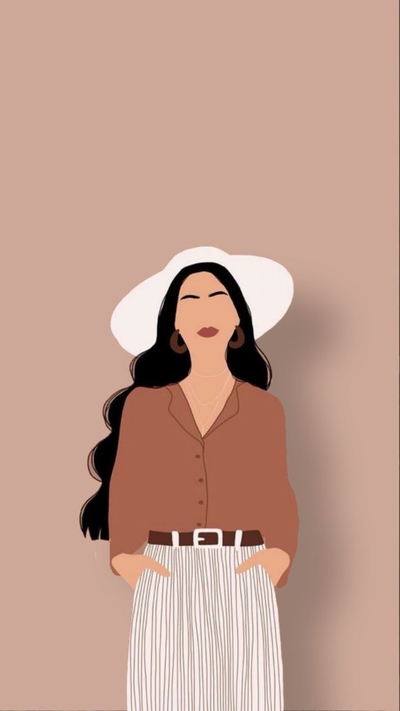 عکس مینیمال دخترانه سفید