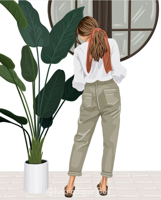 عکس مینیمال دخترانه سفید