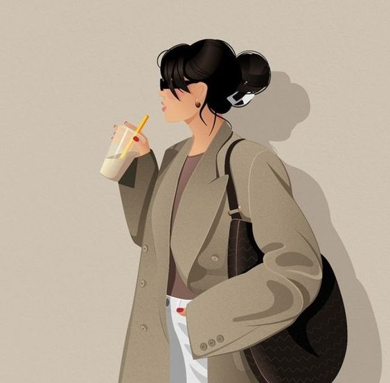 عکس مینیمال دخترانه سفید